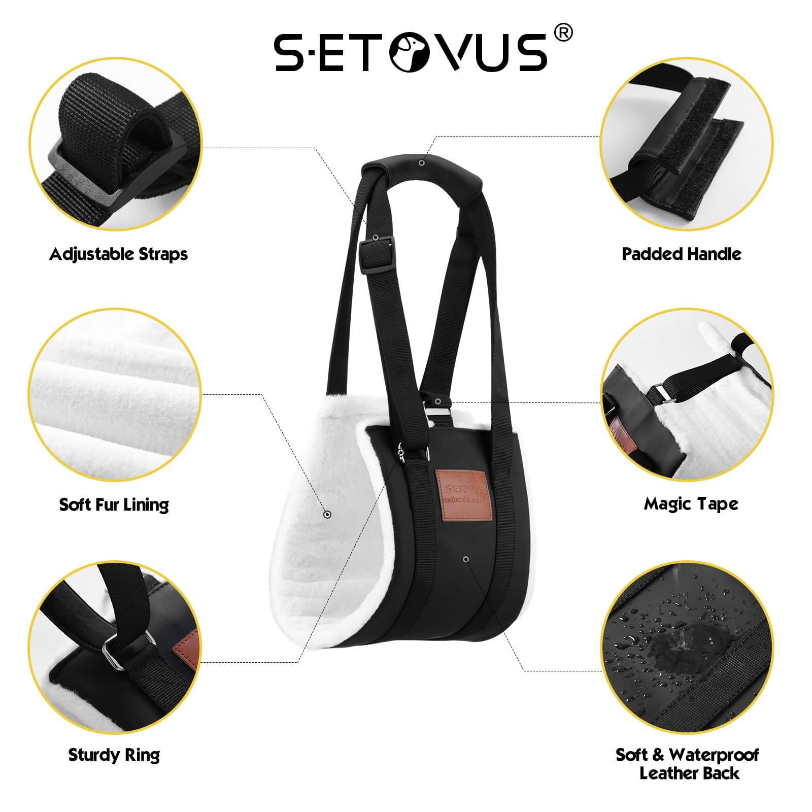 S-ETOVUS poignée rembourrée gros plan, prise sûre et confortable