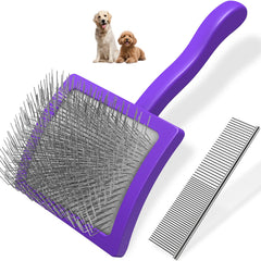 Saccison brosse slicker face avant montrant poignée ergonomique et performance