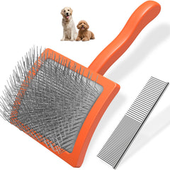 Saccison brosse slicker face avant montrant picots pour démêlage efficace