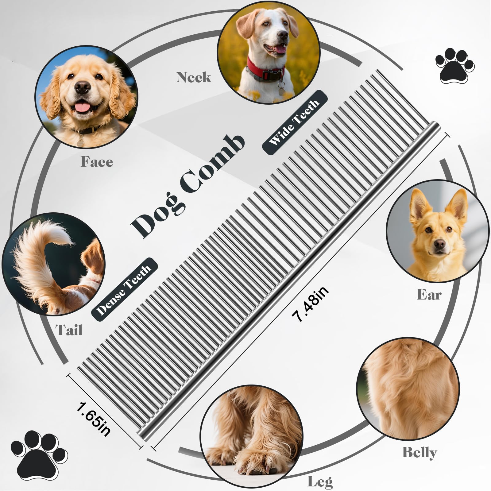 Saccison kit en usage sur un Goldendoodle facilitation du démêlage
