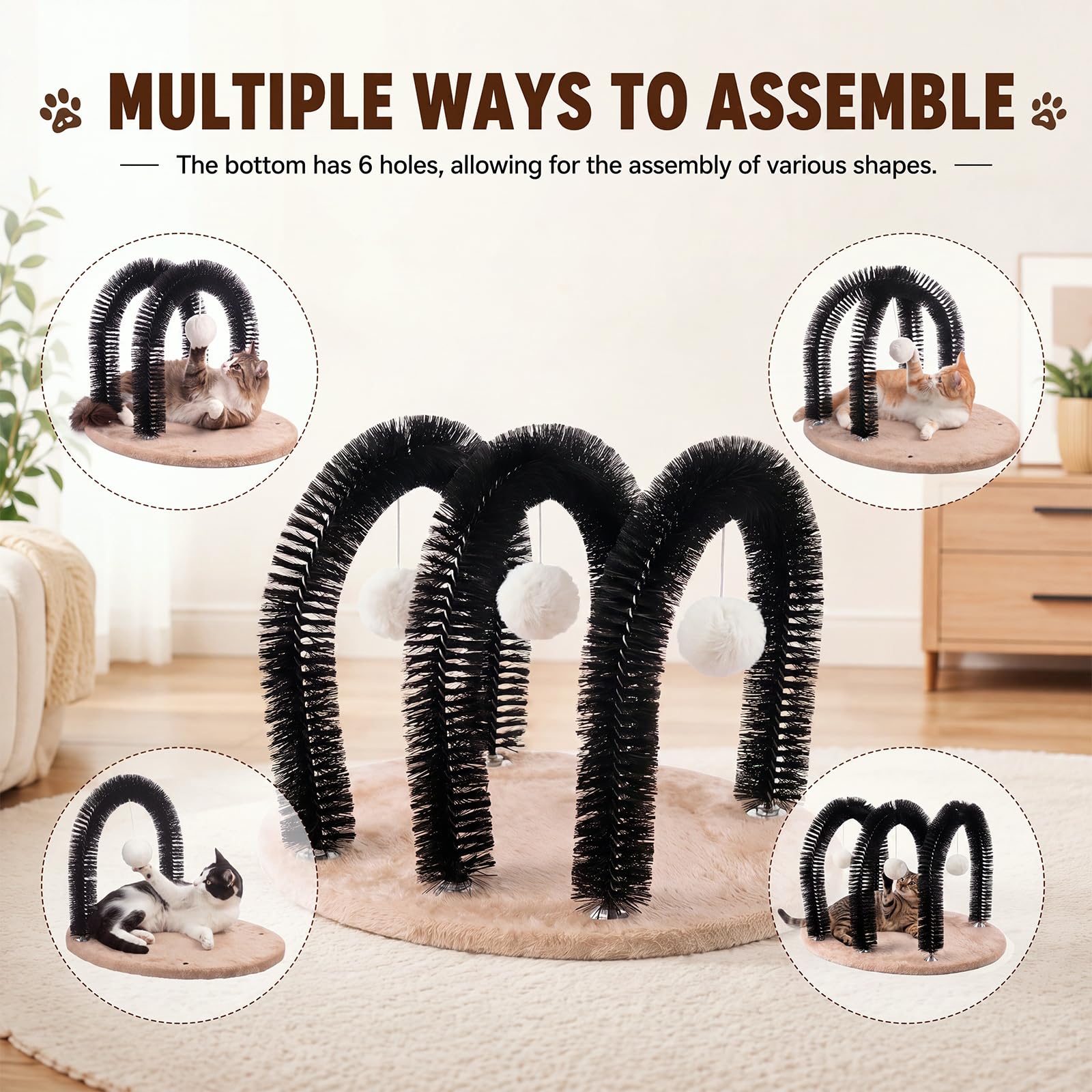 Sadnyy gros plan brosse texture souple retire poils efficacement