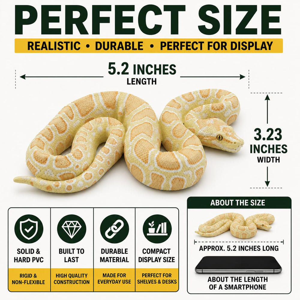 Safari Ltd. profil en courbe du python illustrant proportions anatomiques fidèles