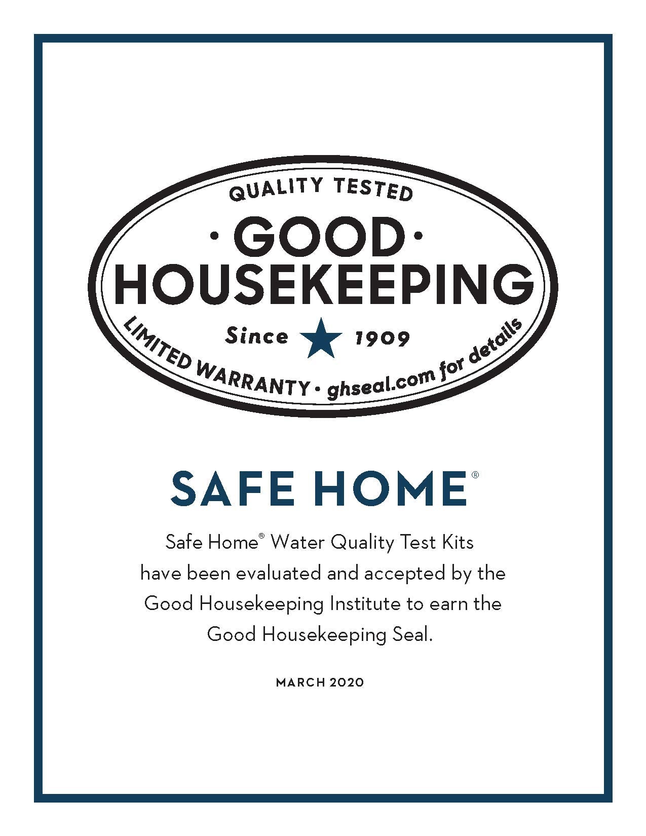Safe Home étiquette certification prouve validation par laboratoires tiers