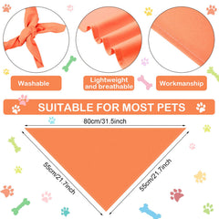 Saintrygo assortiment de bandanas pliés montrant 20 couleurs vives