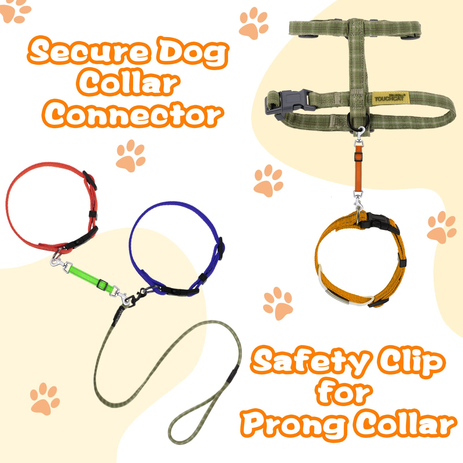 Saintrygo clip en usage entre collier et harnais offrant connexion sécurisée
