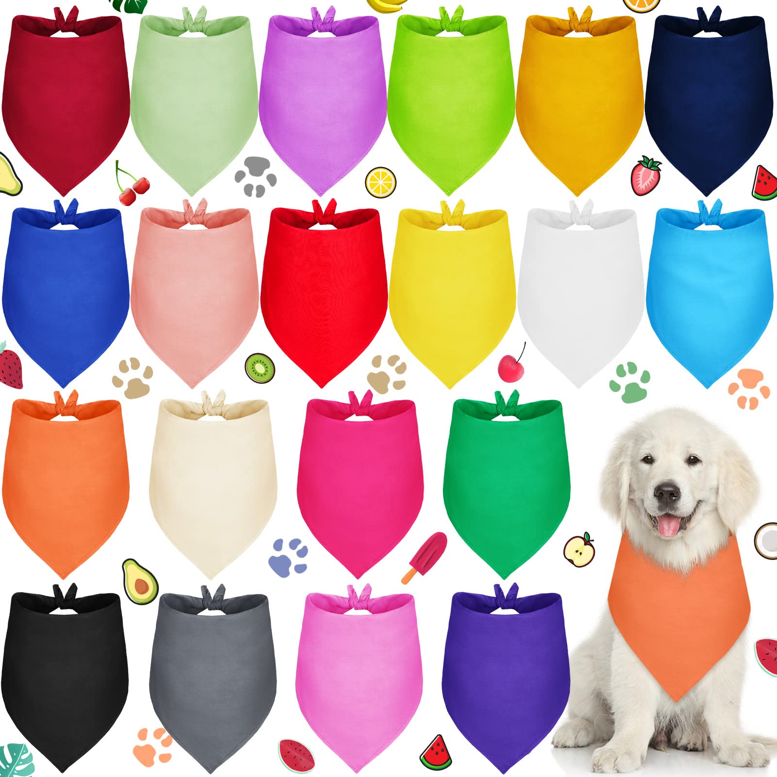 Saintrygo emballage avant montrant lot de 20 bandanas pratiques