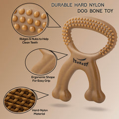 SAKOS Chew Buddy gros plan de la texture pour nettoyage des dents
