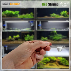 SALTYSHRIMP gros plan granules montrant composition minérale bénéfique