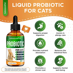 SalutemPet étiquette lisible affichant prébiotiques et probiotiques bénéfiques
