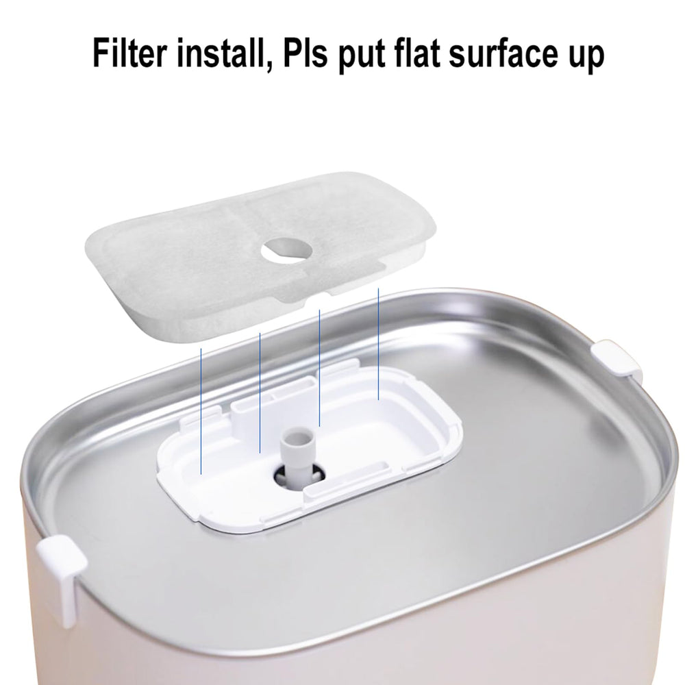 SAMANIJA filtre à côté d’un ruban-mesure indiquant dimensions précises