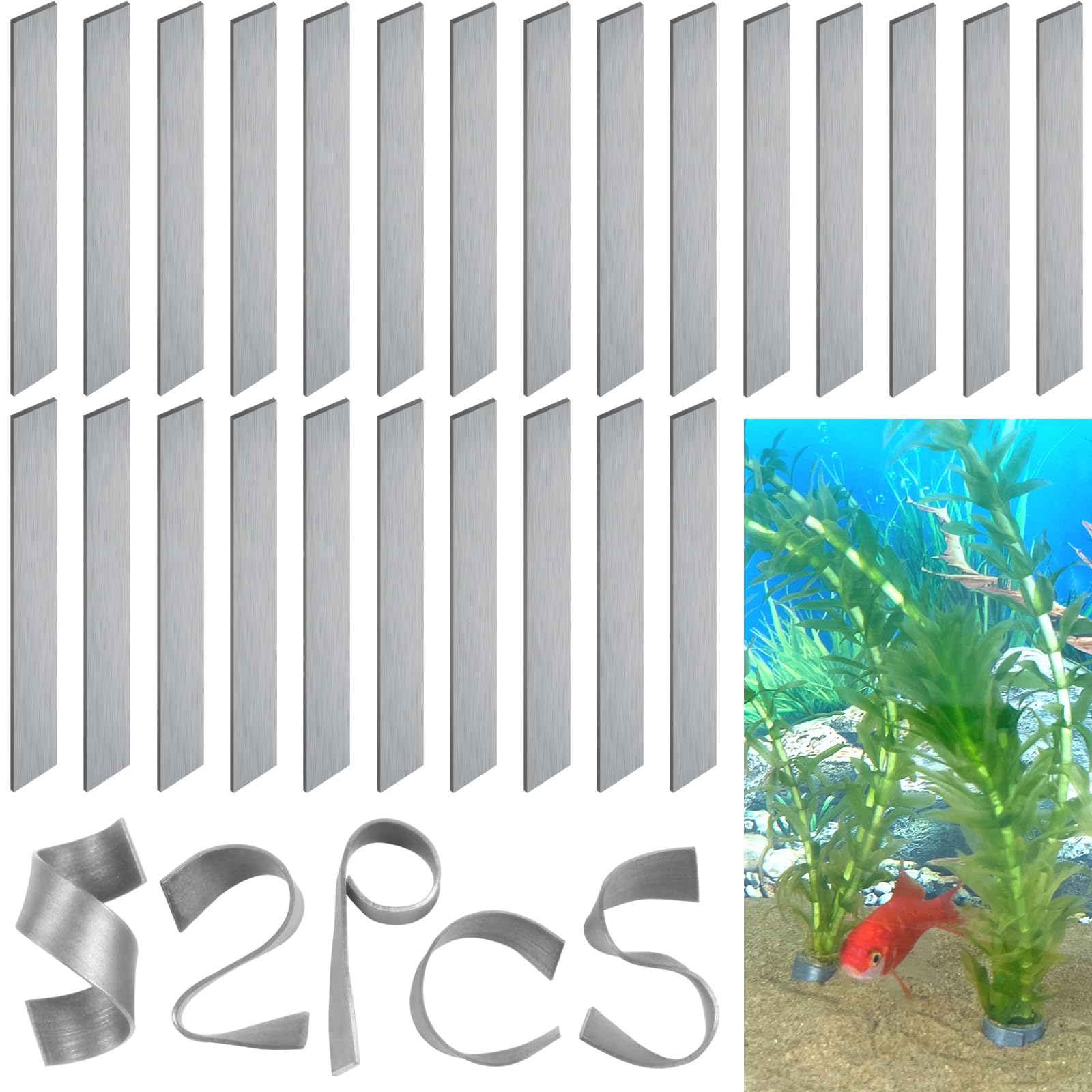 SANJHFF vue avant du paquet de 52 attaches pour plantes, solution organisée