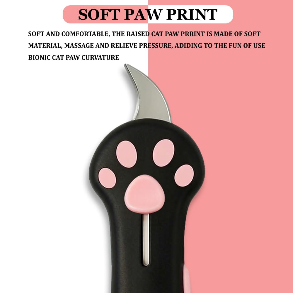 sanvvv coupe-boîte patte de chat en usage ouvrant un carton proprement