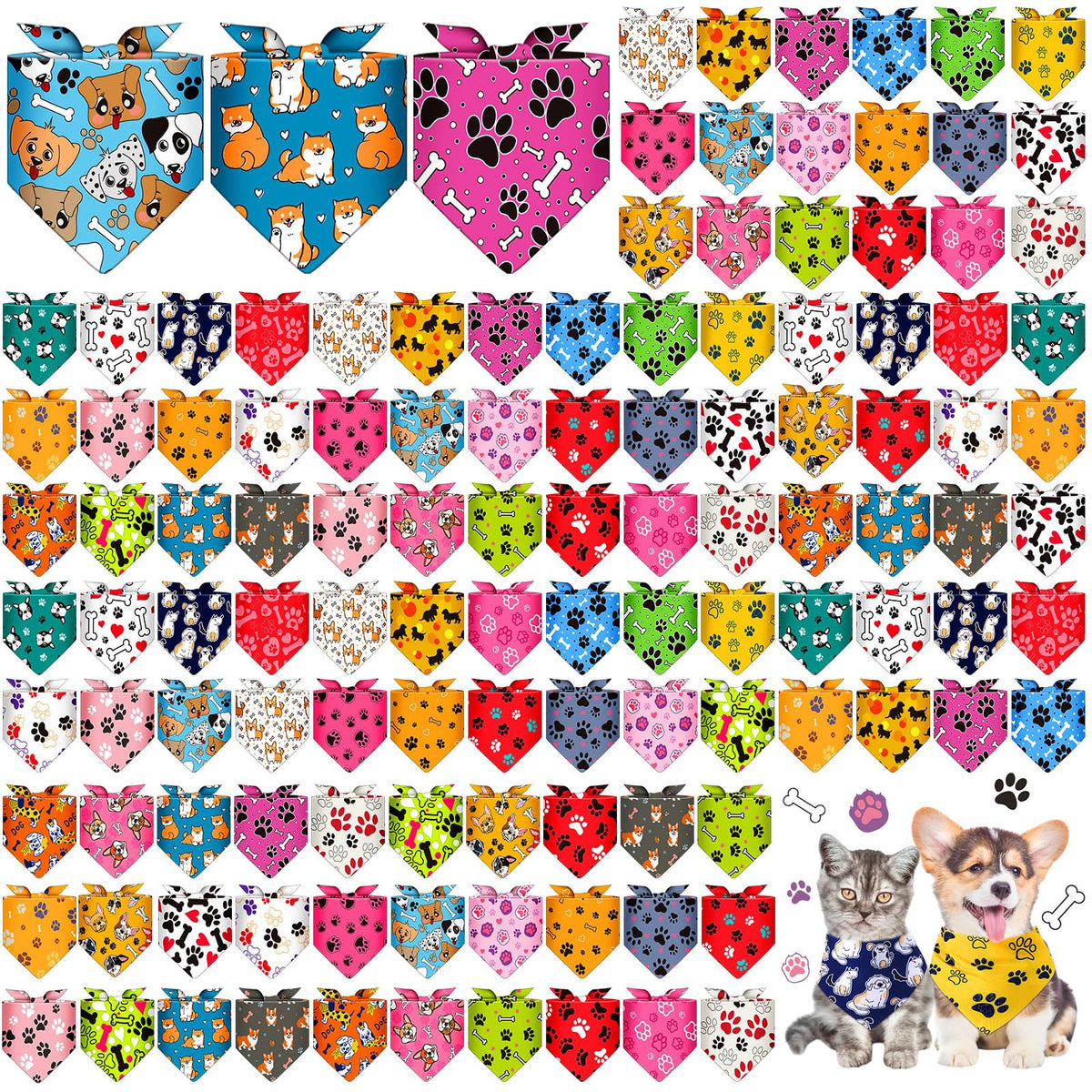 Sanwuta bandana recto emballage montrant quantité et couleurs, facilite gestion stock
