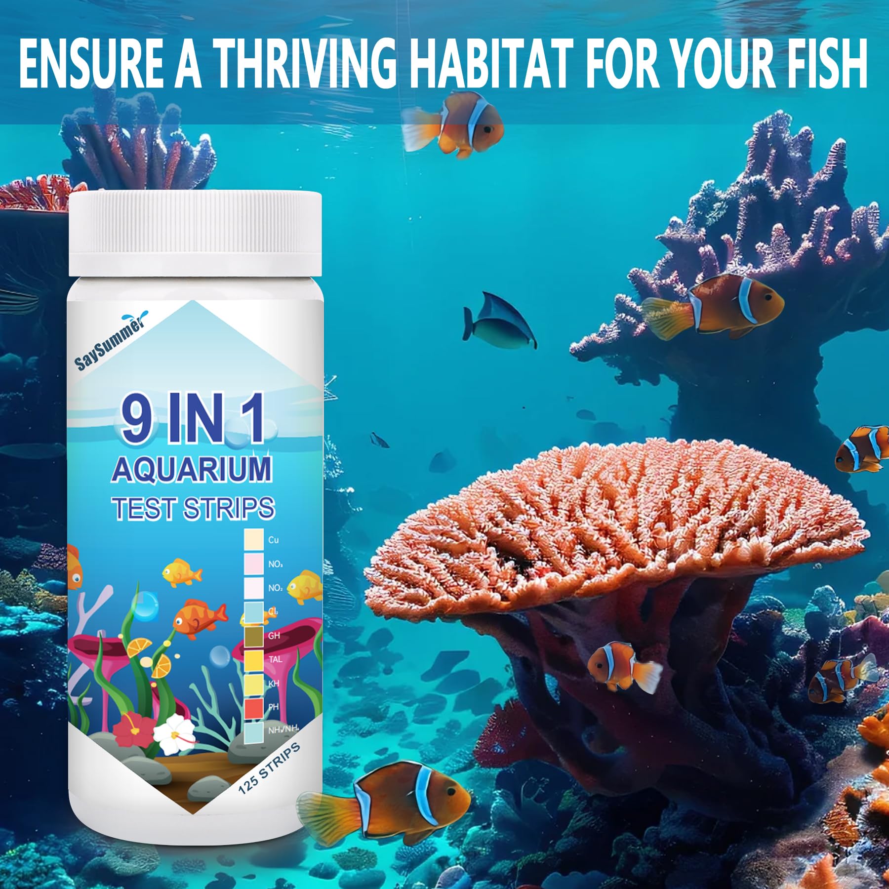 SaySummer lifestyle aquarium montrant produit utilisé pour paix d'esprit