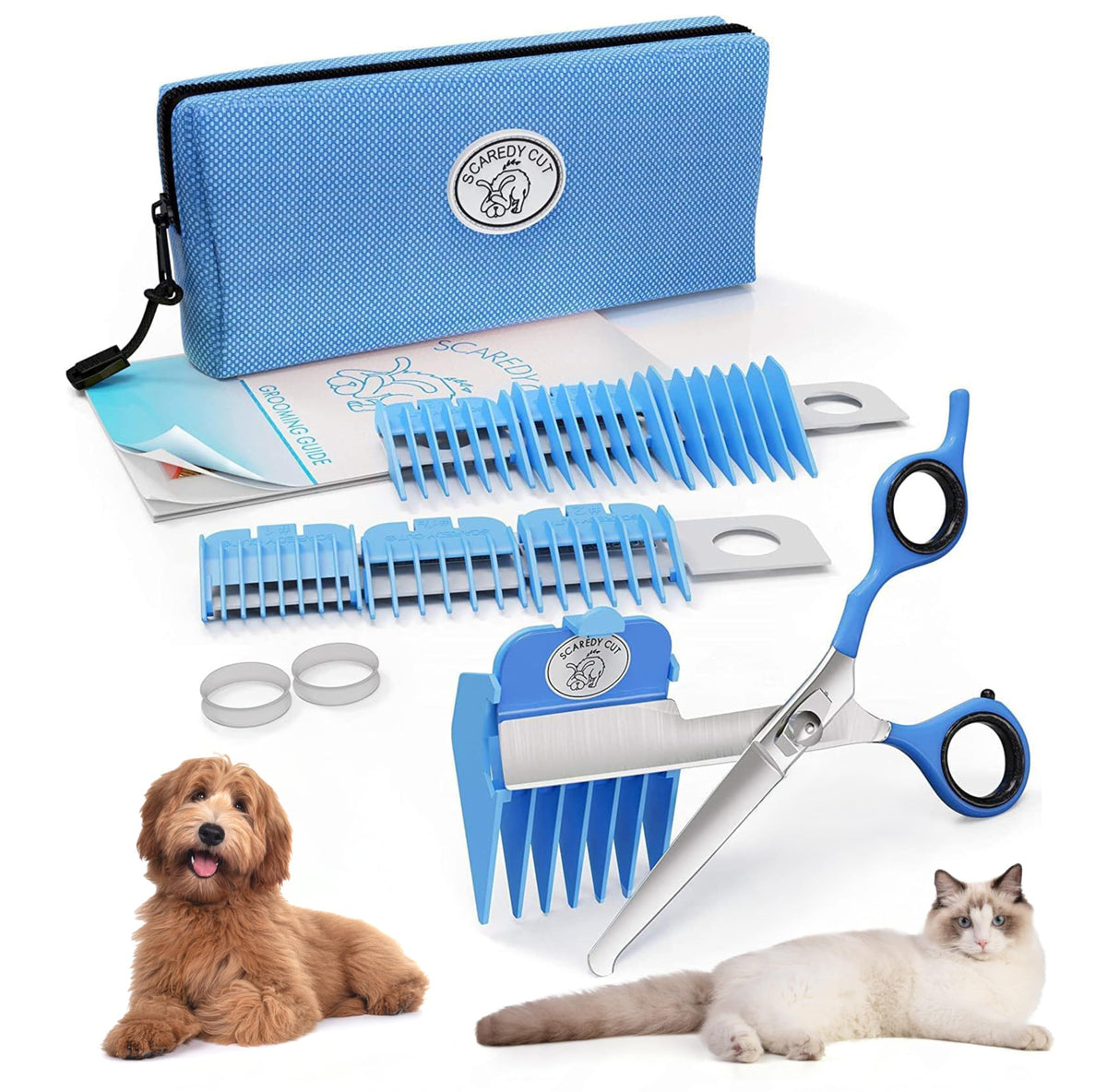Scaredy Cut emballage avant montrant le kit complet et facilité d'utilisation
