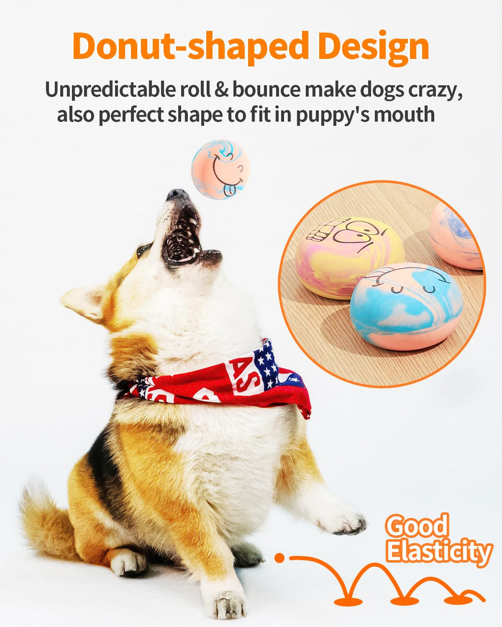 SCHITEC balle en usage par chiot, stimulation du jeu et sifflet