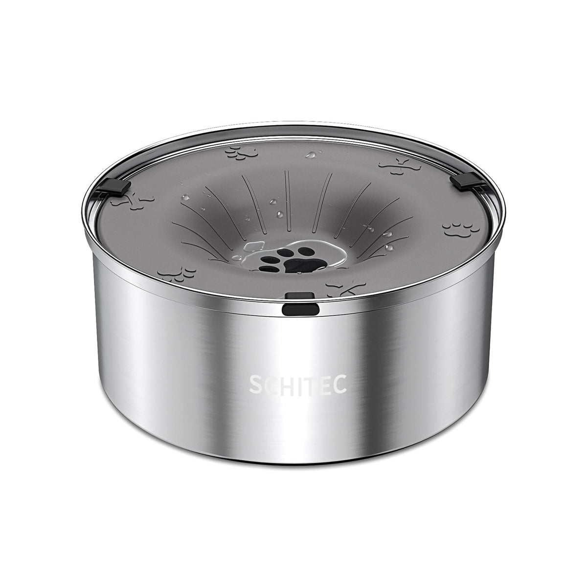 SCHITEC gamelle face avant montrant design anti-débordement et propreté