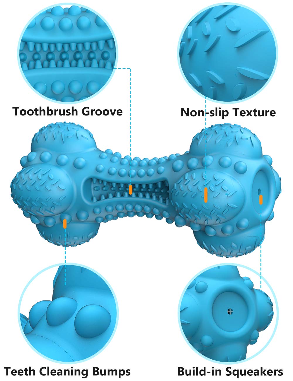 SCHITEC os squeaky en usage par chien Labrador démontrant résistance et divertissement