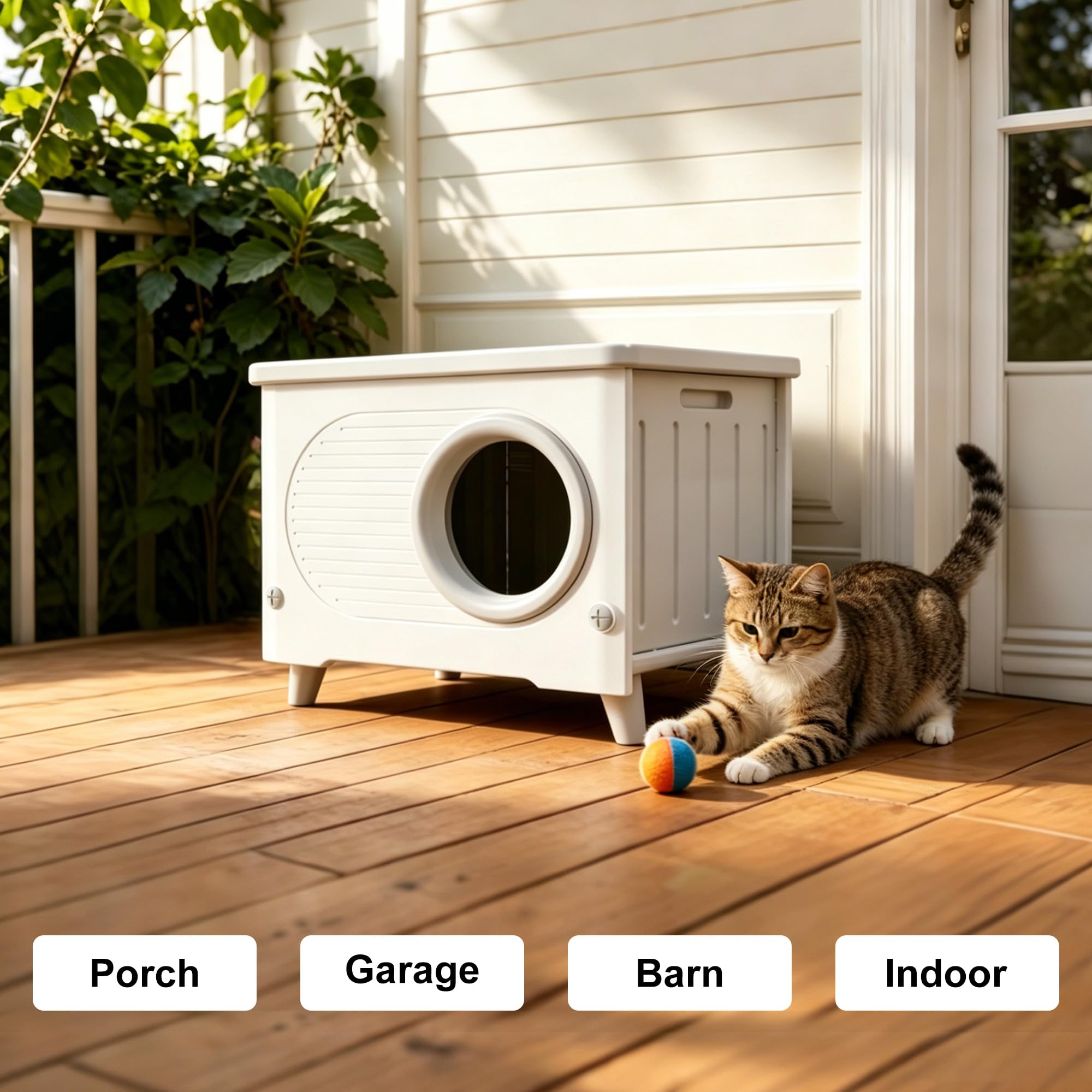 Scistore niche installée dans jardin montrant intégration paysagère et abri sûr