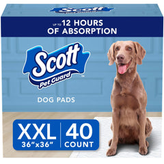 Scott Pet Guard emballage avant montrant le pack de 40 pour un stockage pratique