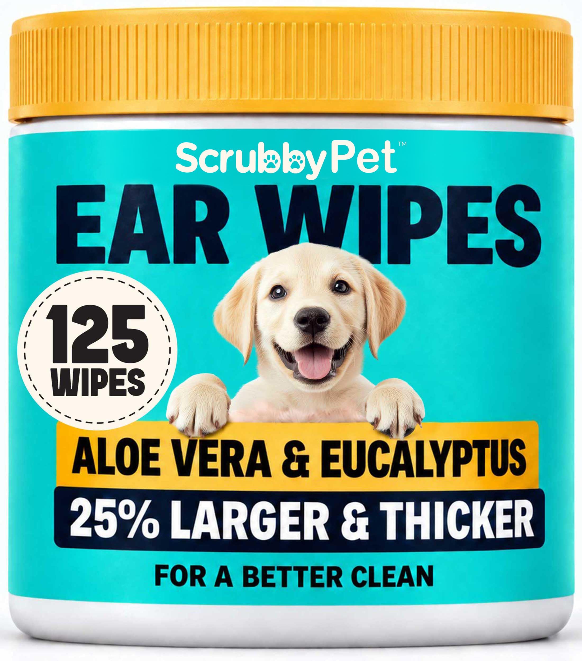 Scrubby Pet vue avant du pot pratique, conservation facile