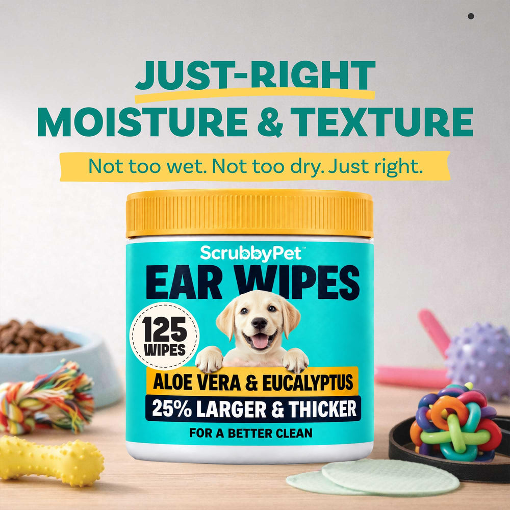 Scrubby Pet étiquette formule aloe vera et eucalyptus, apaisement