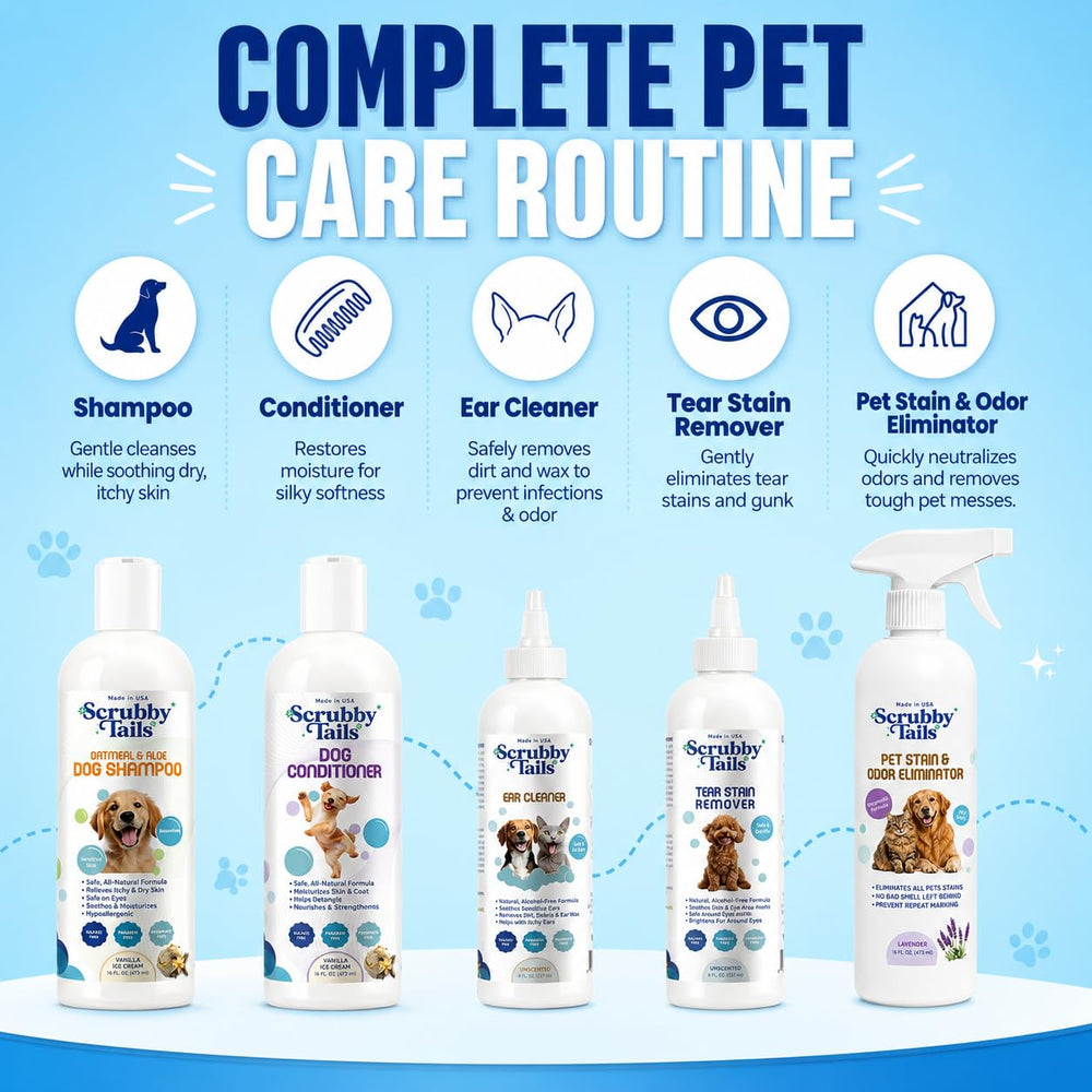 Scrubby Tails atmosphère spa avec lavande pour un bain calmant