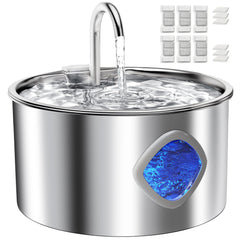 Sddiokyc face avant de la fontaine en acier inoxydable montrant design compact et robuste