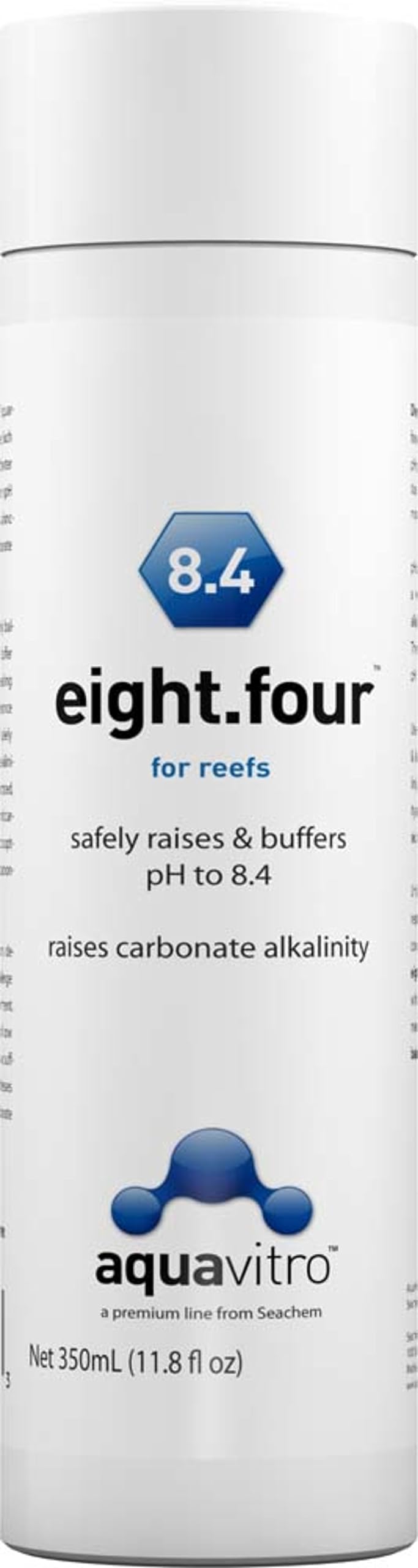 Seachem Aqua Vitro Reef emballage frontal montrant flacon pratique bénéfice dosage précis