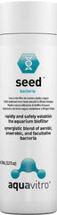 Seachem Aquavitro Seed flacon 150 ml montrant l'étiquette et bénéfice démarrage rapide
