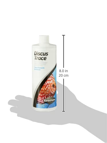 Seachem Discus Trace comparaison taille 500 ml pratique pour plusieurs traitements