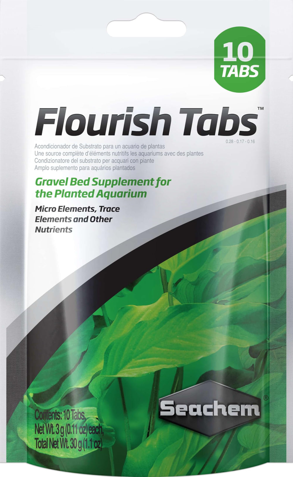 Seachem Flourish Tabs emballage avant montrant la présentation utile