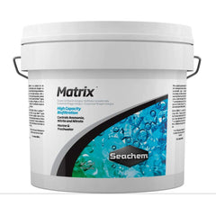 Seachem Matrix paquet avant montrant l'étiquette et bénéfice filtration biologique
