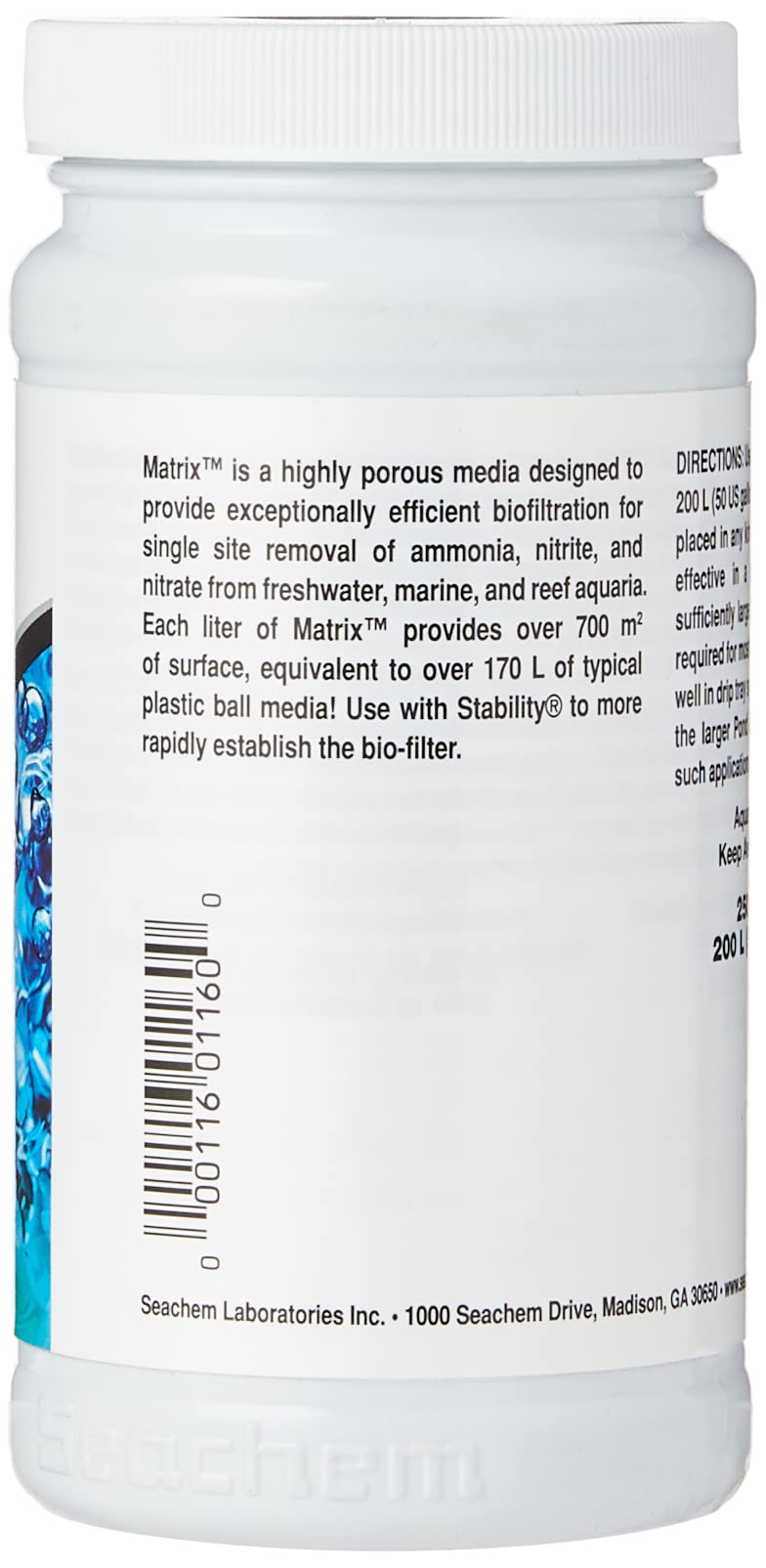 Seachem Matrix gros plan sur texture poreuse optimise colonisation bactérienne