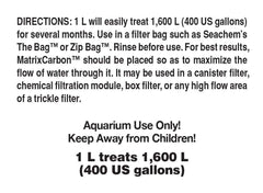 Seachem MatrixCarbon gros plan sur perles montrant texture efficace
