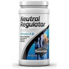 Seachem Neutral Regulator pot 250 g montrant emballage durable et clair