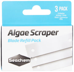 Seachem pack de trois lames métalliques pour verre, efficacité de nettoyage