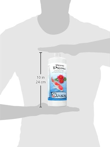 Seachem Pond Prime application bassin versé indiquant protection immédiate des poissons