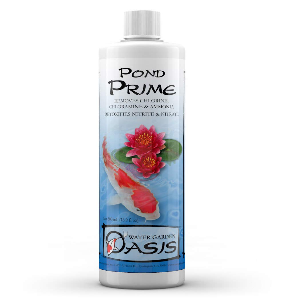 Seachem Pond Prime flacon face montrant le format 1 L et facilité d'utilisation