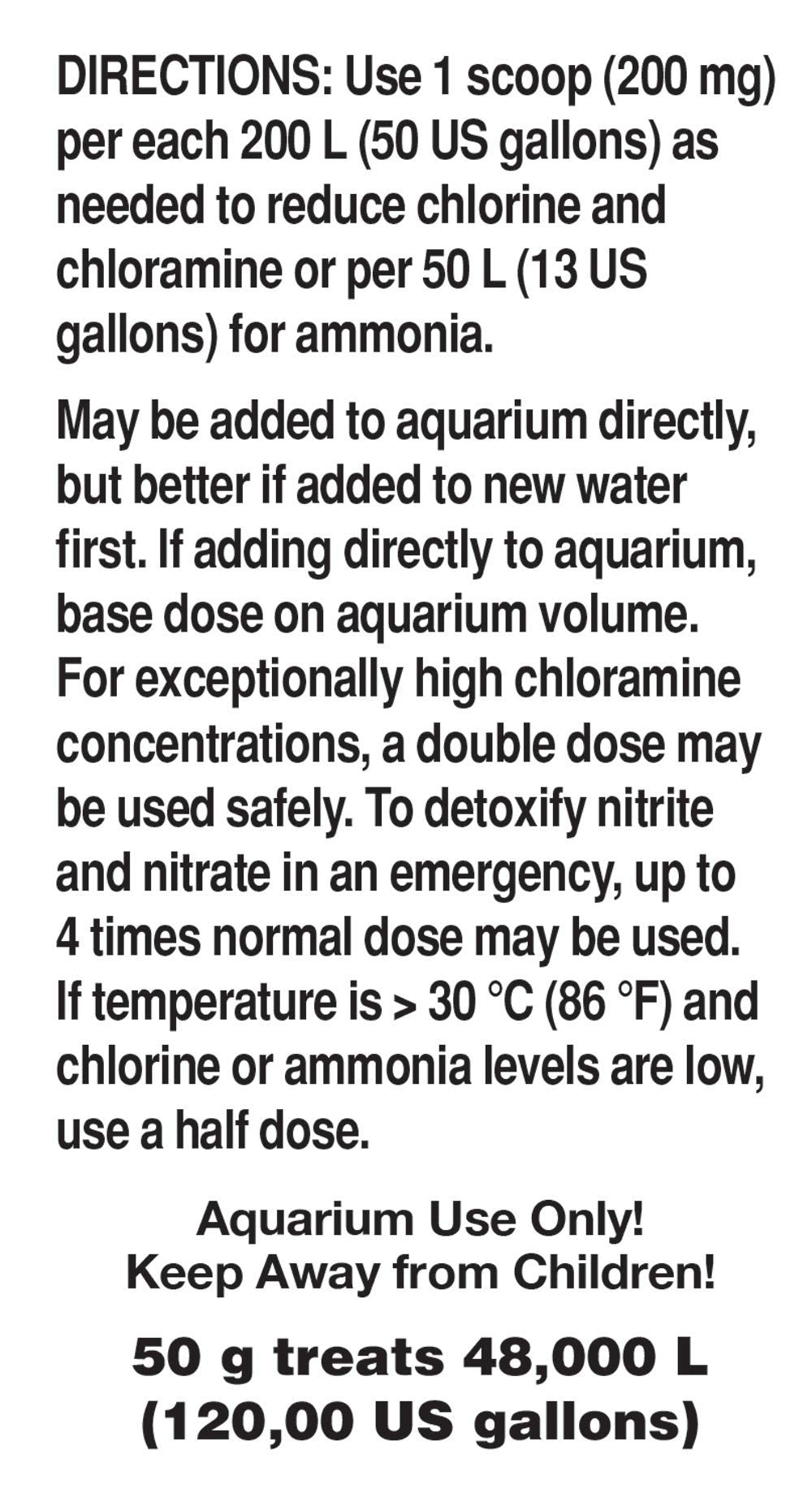 Gros plan de la poudre Seachem Safe illustrant la texture et la facilité de dosage