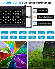 SEAOURA lampe installée au-dessus d'un aquarium en salon pour esthétique discrète
