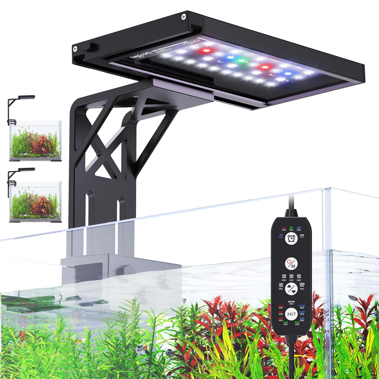 SEAOURA lampe clip face visible, installation rapide et gain de place
