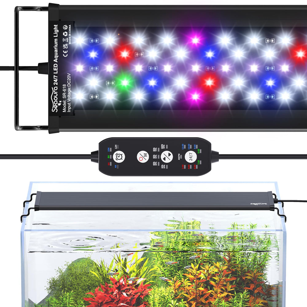 SEAOURA rampe LED face avant montrant le panneau lumineux et contrôle simple