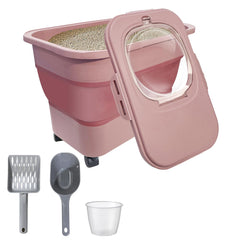 SECOAT vue avant du bac rose montrant maintien propre et gain de place
