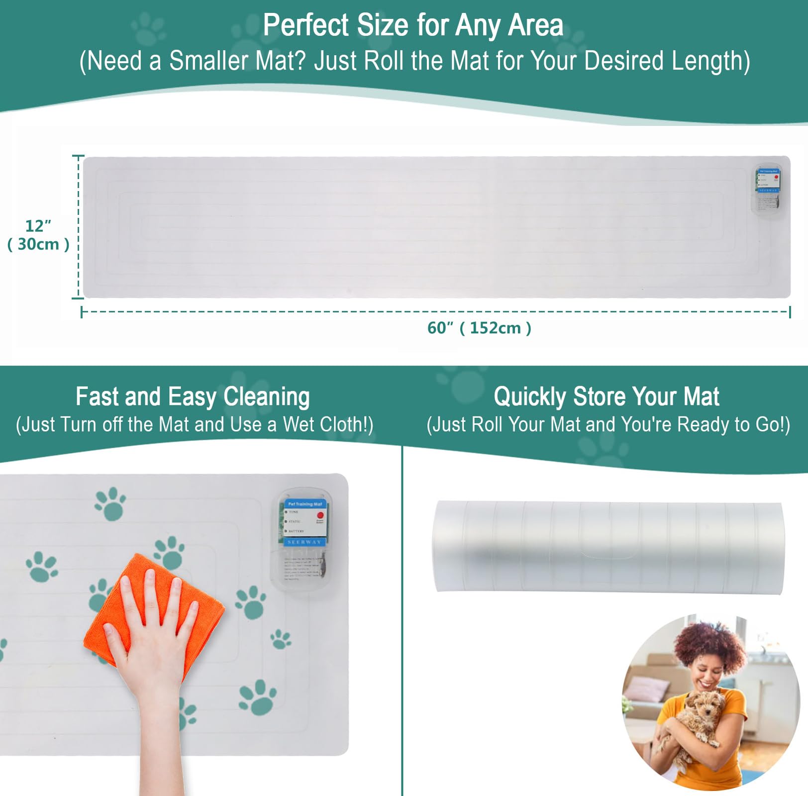 SEERWAY tapis sur plan de travail protégeant surfaces et évitant sauts