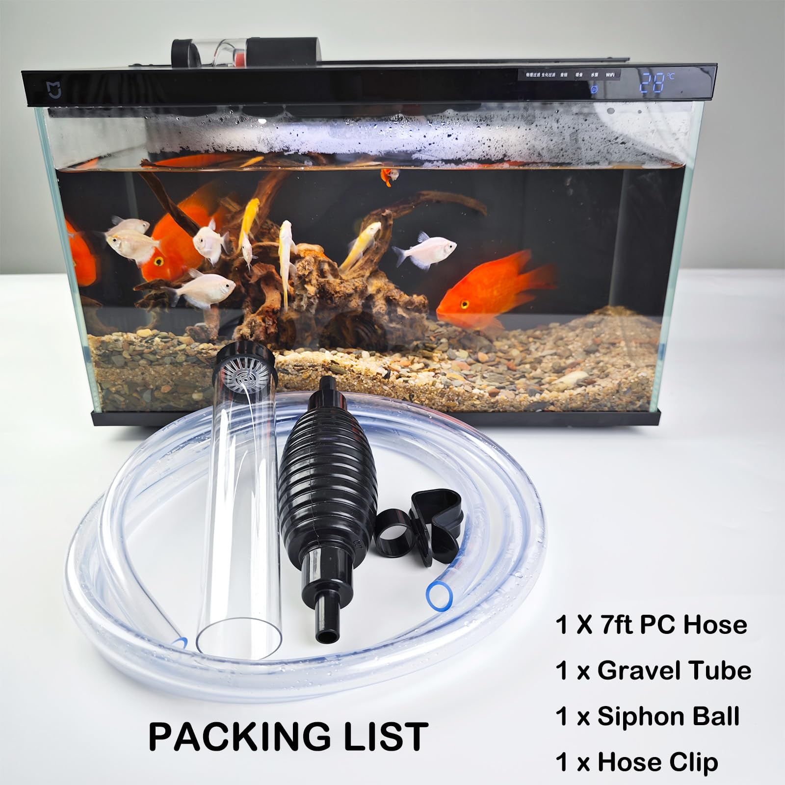 Seltomer tous les accessoires du kit rangés proprement pour stockage