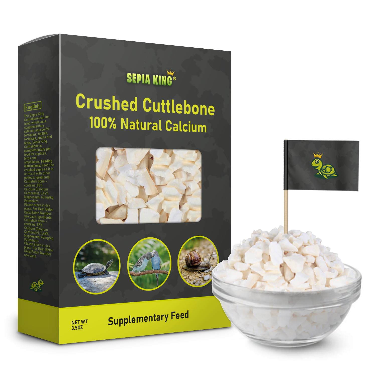 Sepia King emballage devant montrant produit naturel et praticité