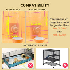 septillar abreuvoir fixé sur cage installation simple et stable