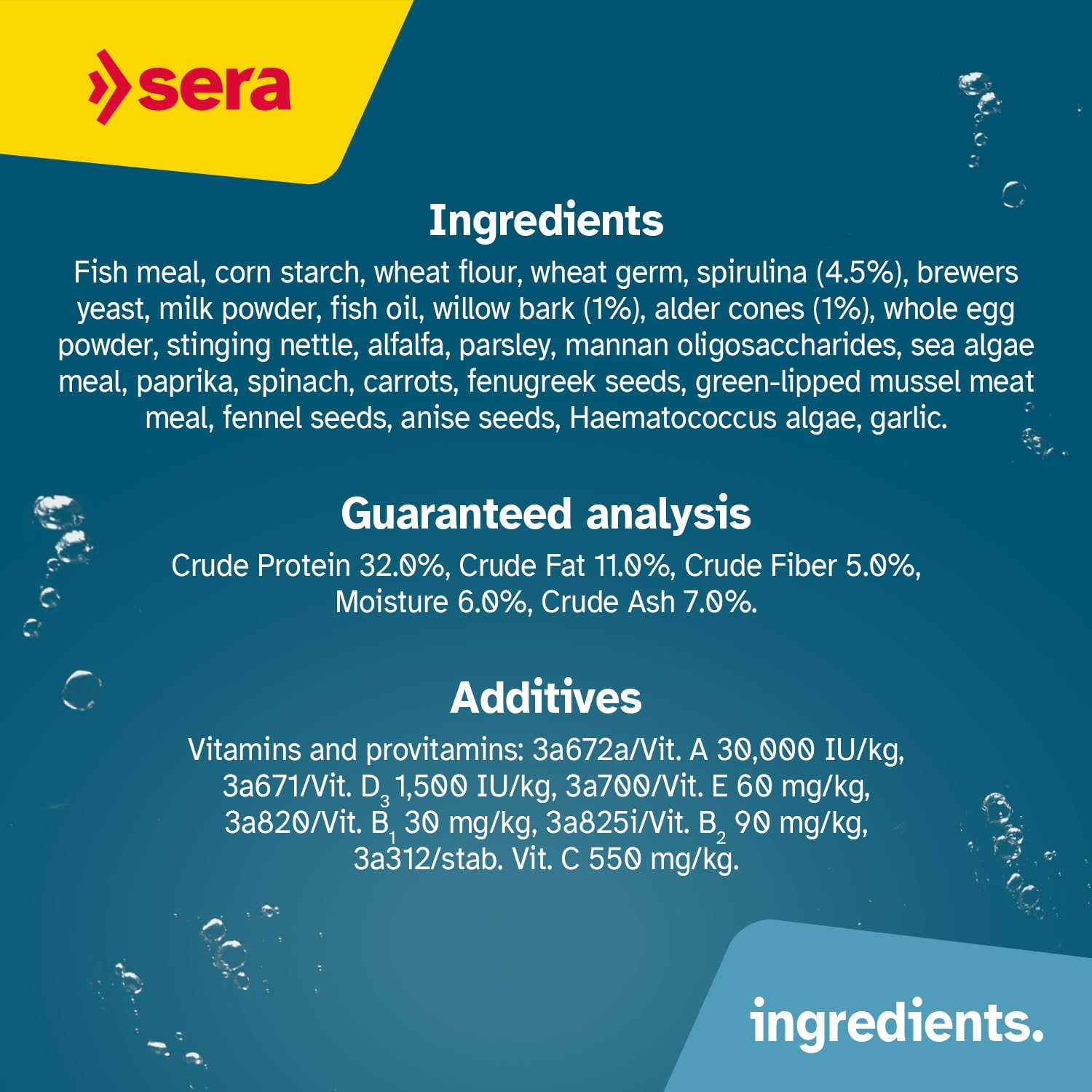 Sera Pleco Chips comparaison d’échelle, visualise portion pour ancistrus et plecos