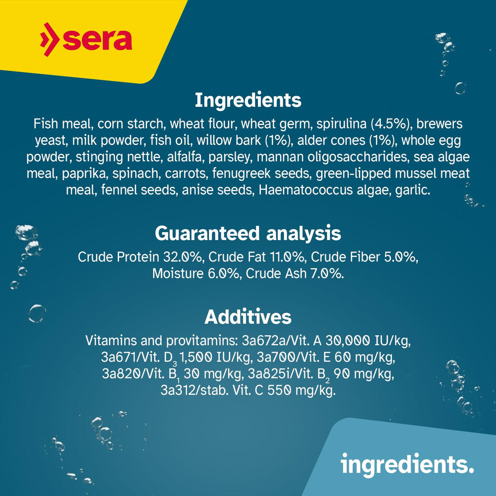 Sera Pleco Chips comparaison d’échelle, visualise portion pour ancistrus et plecos